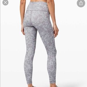 Lululemon Wunder Train HR 25”Summer Shade Ice Grey